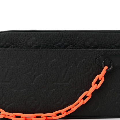 Louis Vuitton Taurillon Monogram Uniformes Solar Ray Soft Pochette Volga Belt Bag Black 8 of 10