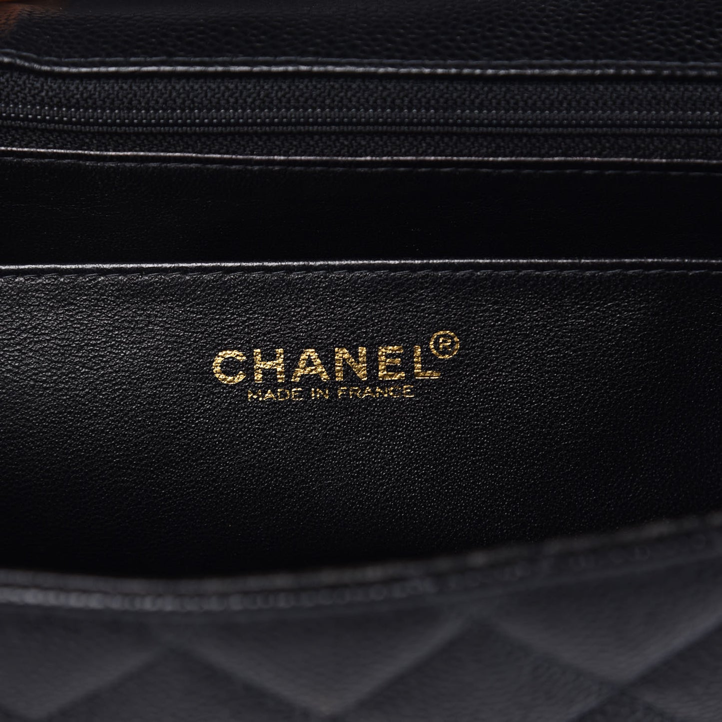 Caviar Quilted Jumbo Single Flap Black