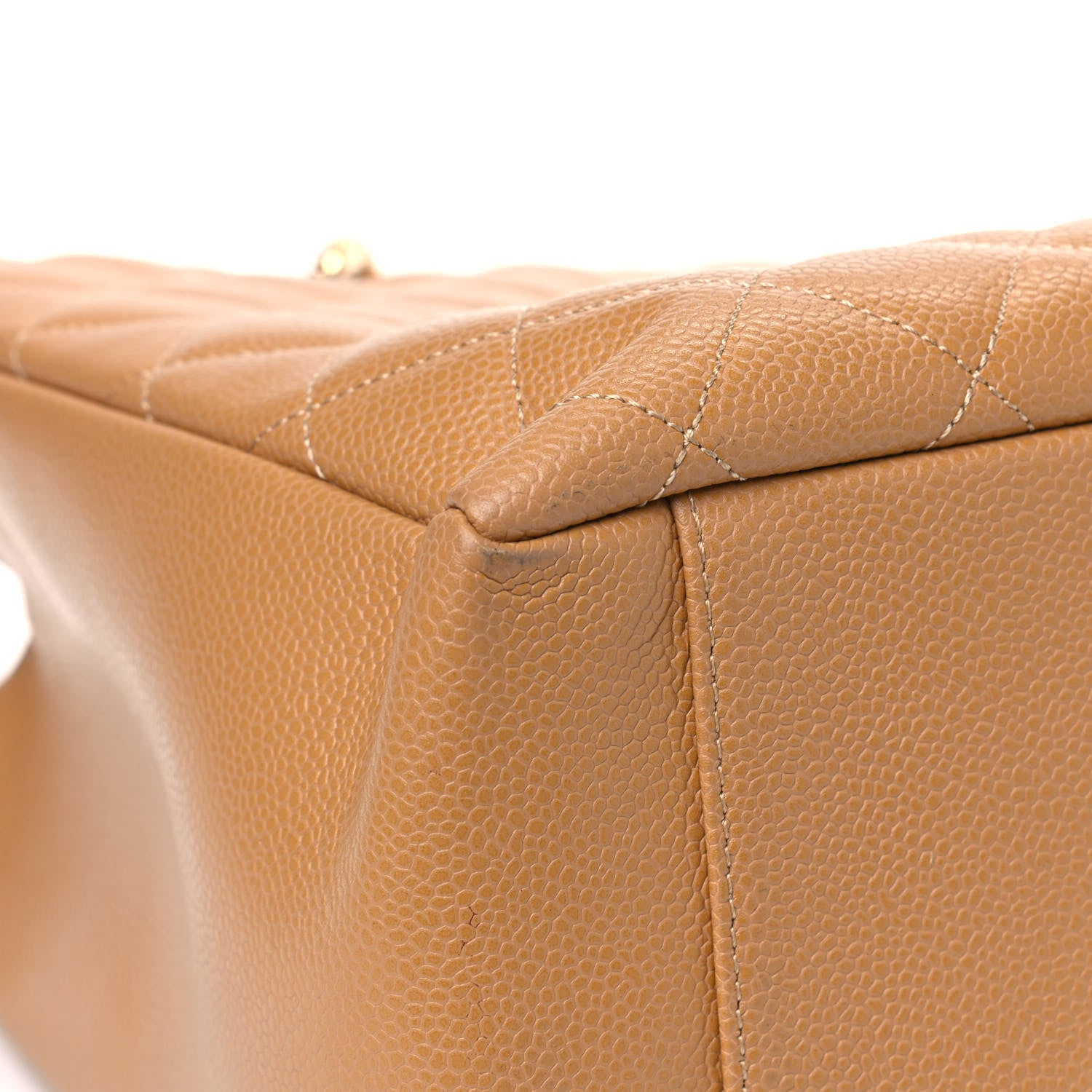 Chanel Caviar Quilted Grand Shopping Tote GST Beige 7 of 12