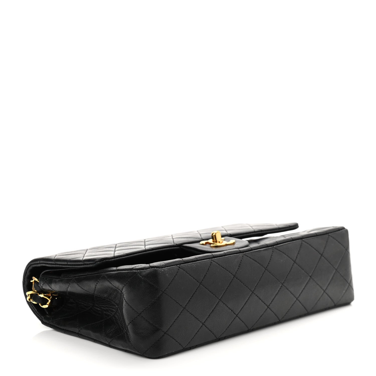 Chanel Lambskin Quilted Medium Double Flap Black 4 of 14