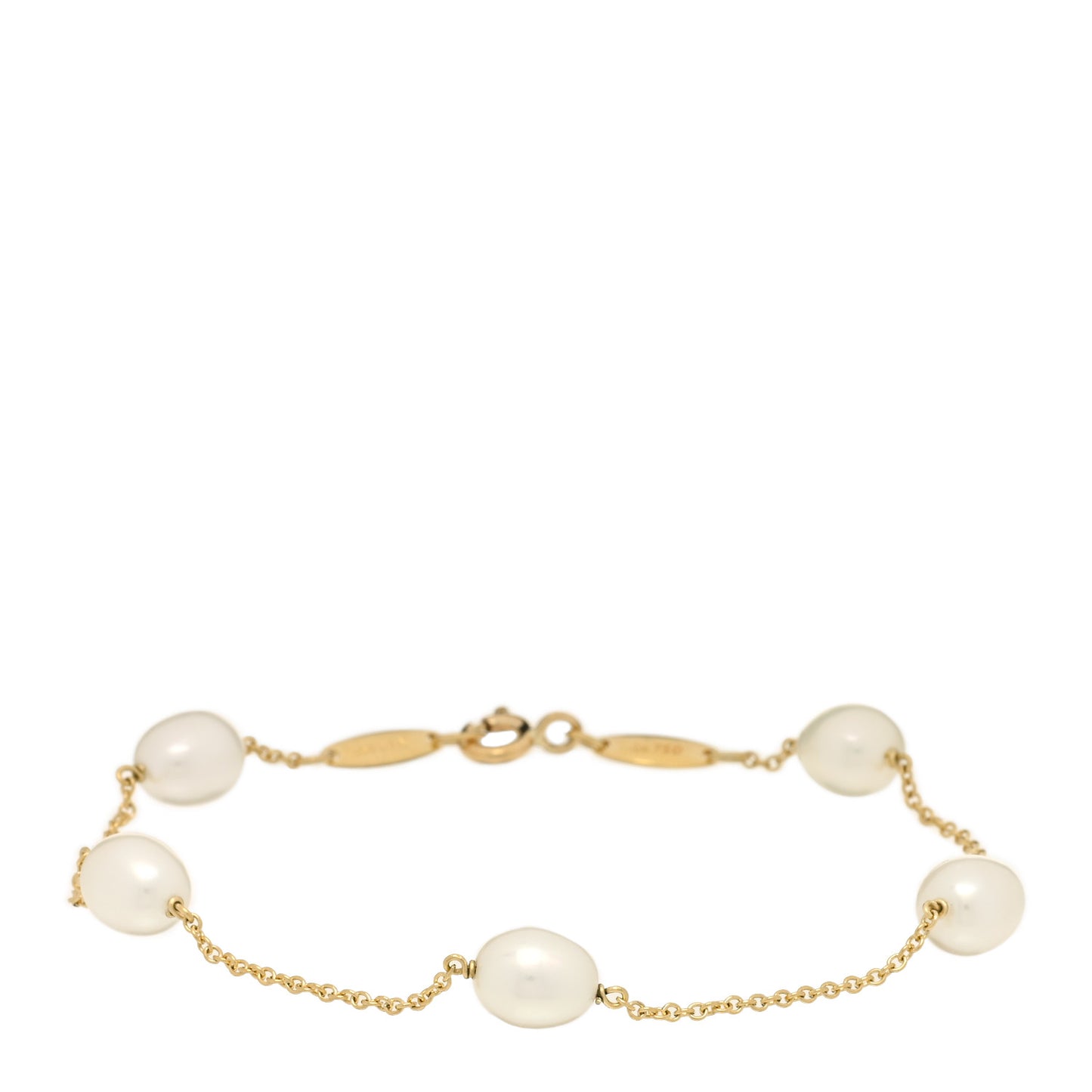18K Yellow Gold Pearl 6-6.5mm Elsa Peretti Pearls By The Yard Bracelet