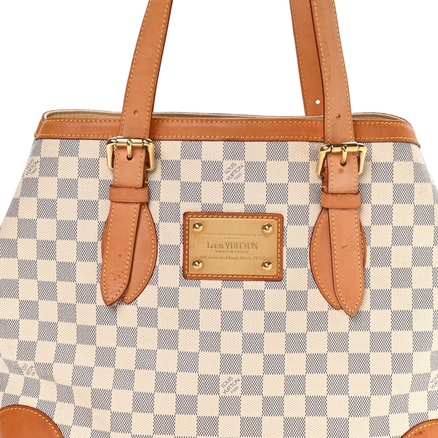 Louis Vuitton Damier Azur Hampstead MM 8 of 10