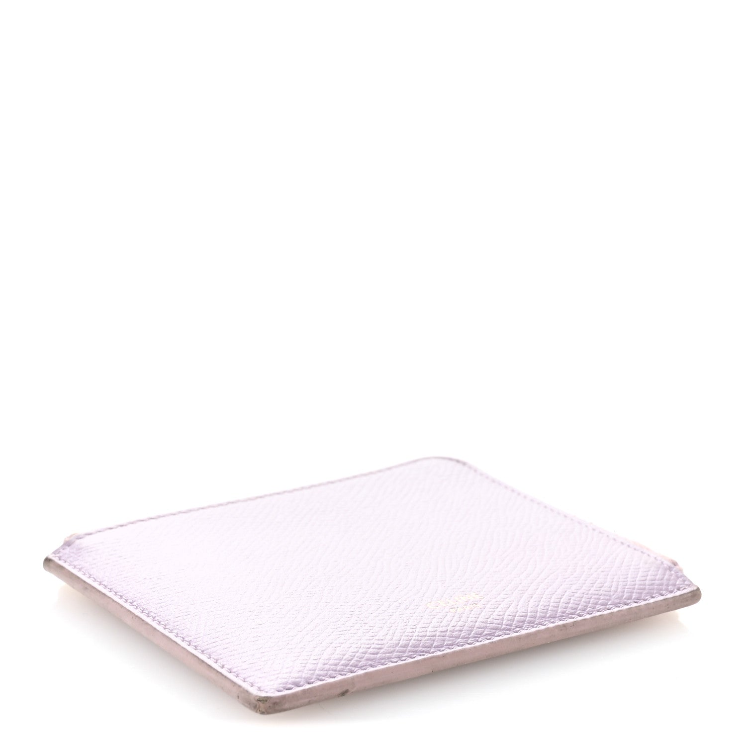 Celine Drummed Calfskin Medium Half Zip Multifunction Wallet Coin Purse Liliac 4 of 12