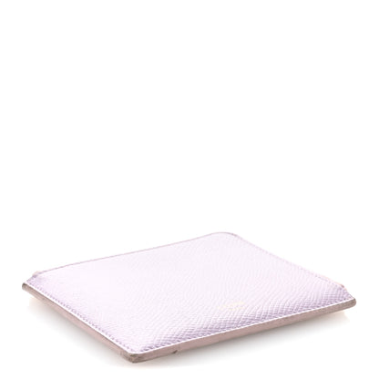 Celine Drummed Calfskin Medium Half Zip Multifunction Wallet Coin Purse Liliac 4 of 12