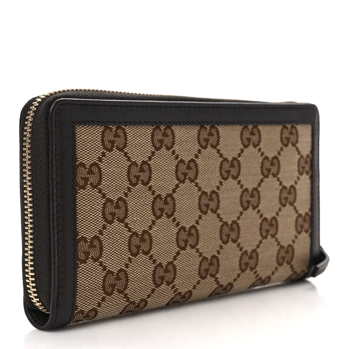 Monogram Margaux Calfskin Sukey Zip Around Wallet Beige Ebony Cocoa