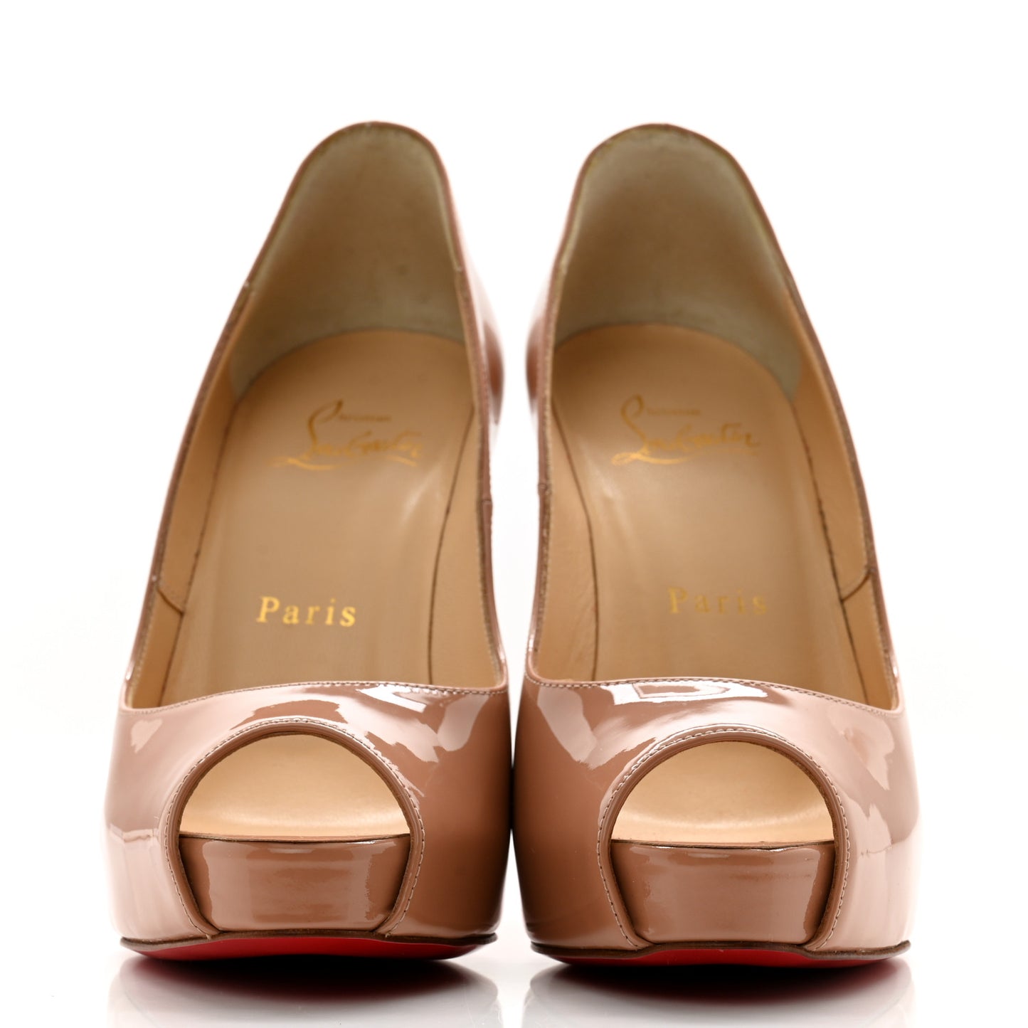 Patent New Very Prive 120 Pumps 35.5 Nude