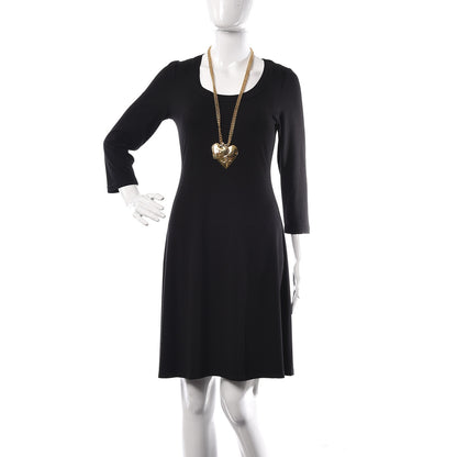 Chanel CC Double Heart Chain Pendant Necklace Gold 2 of 5