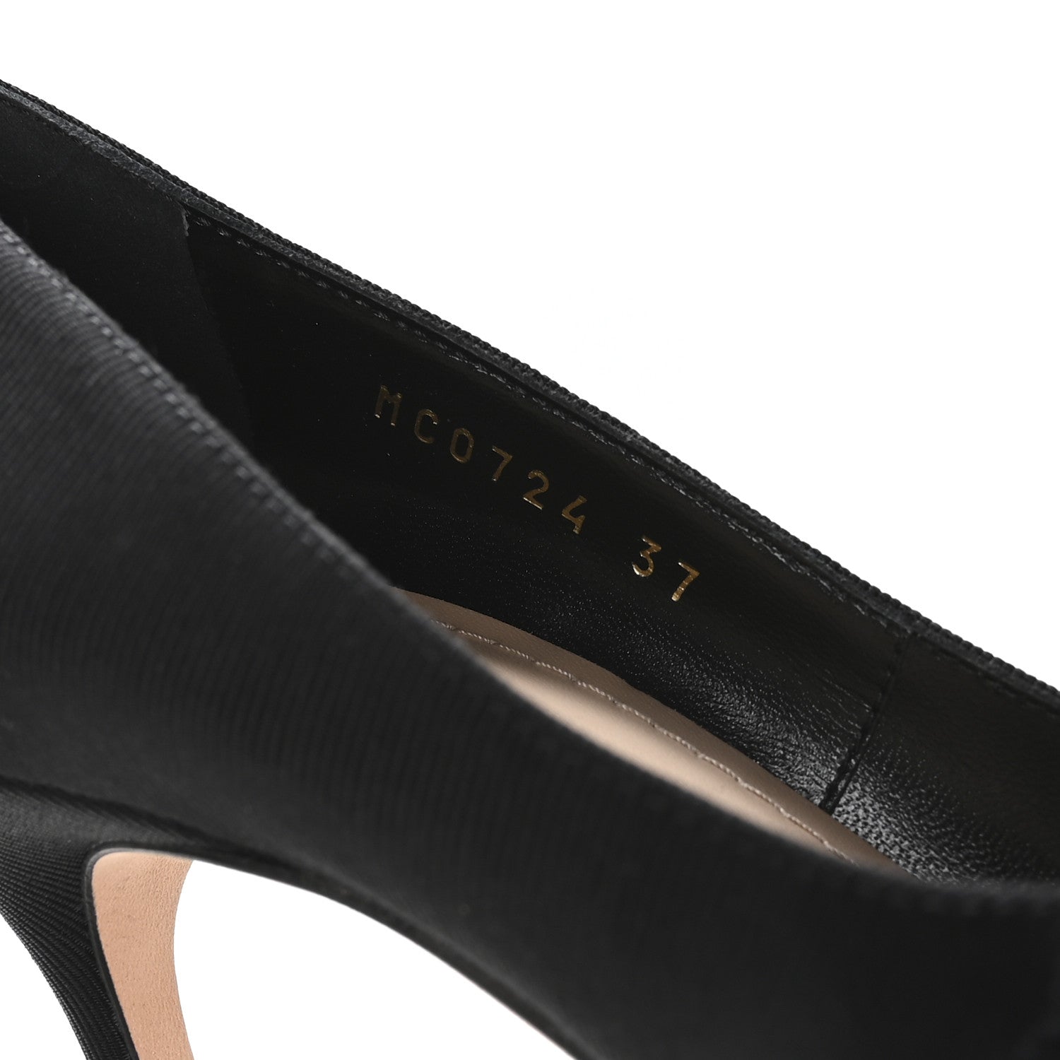 Christian Dior Grosgrain Pearl Fringe Adiorable Pumps 37 Black 8 of 9