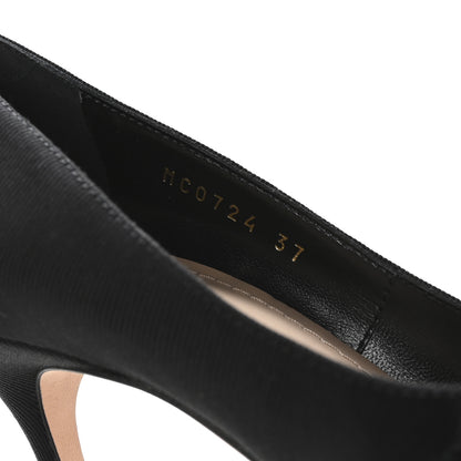 Christian Dior Grosgrain Pearl Fringe Adiorable Pumps 37 Black 8 of 9