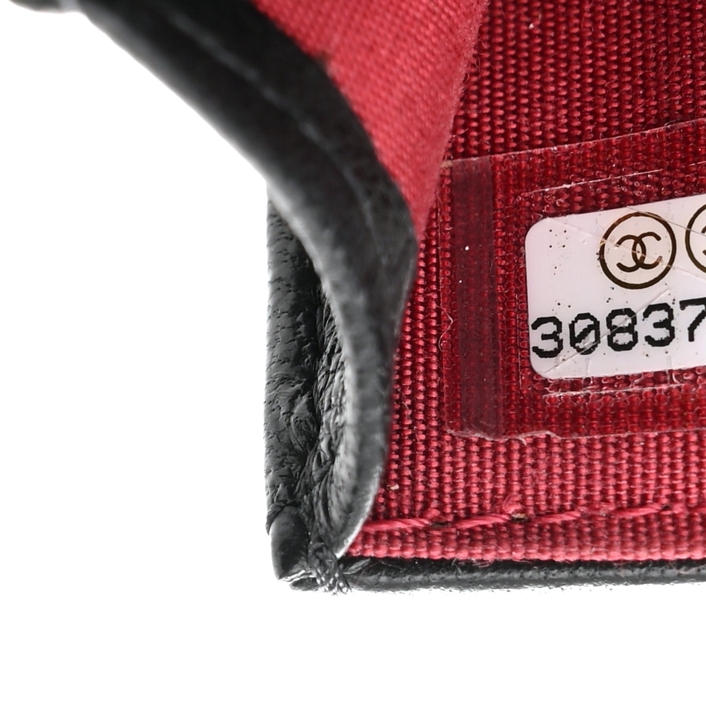 Lambskin Quilted Chanel 19 Phone Holder With Chain Black