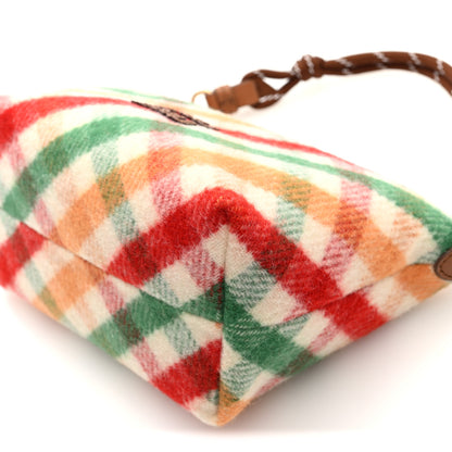 Miu Miu Tartan Matelasse Plaid Hand Bag Rosso Verde 9 of 9