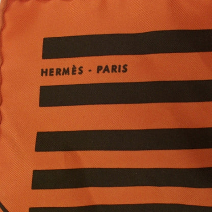 Hermes Silk H Au Gallop Pocket Square Scarf 4 of 5