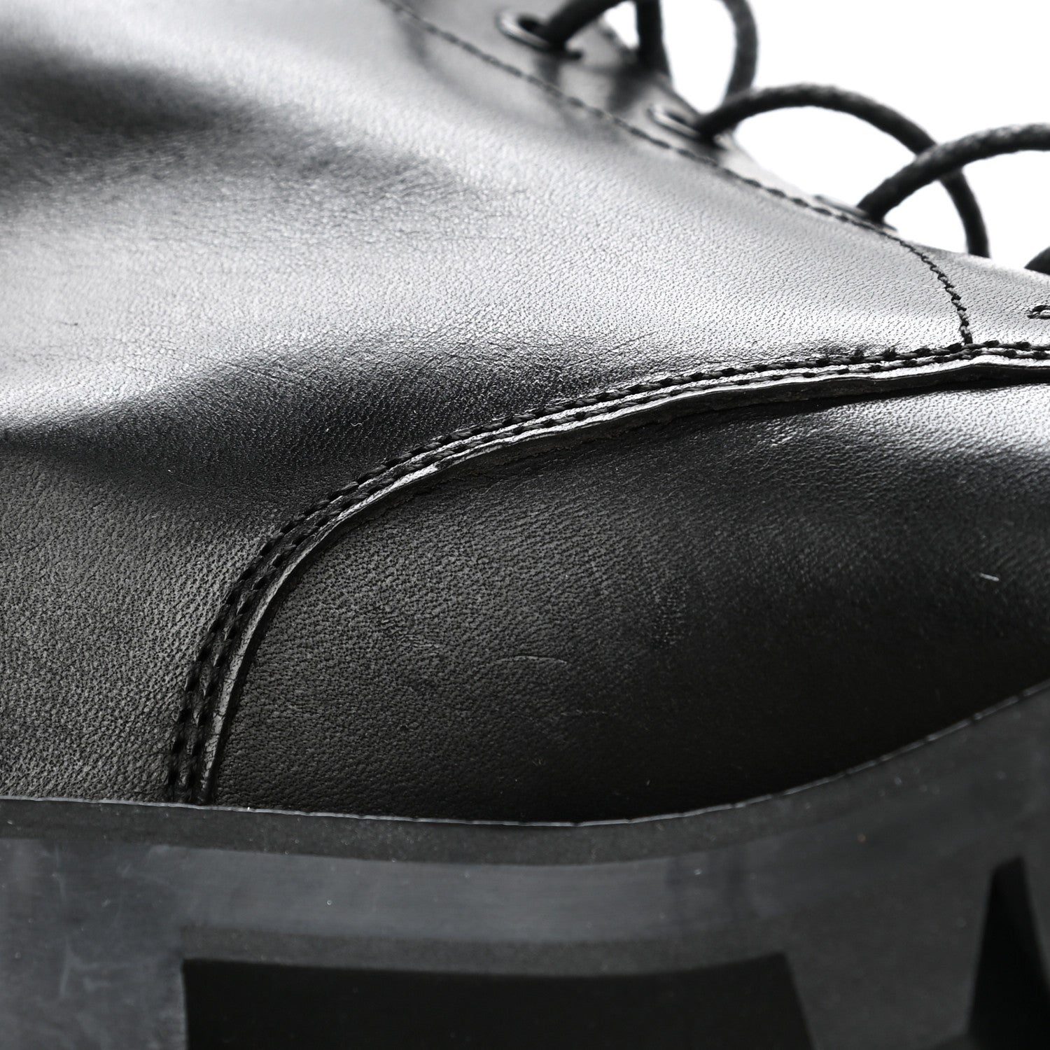 Balenciaga Calfskin Outdoor Rim Combat Boots 39 Black 11 of 13