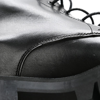 Balenciaga Calfskin Outdoor Rim Combat Boots 39 Black 11 of 13