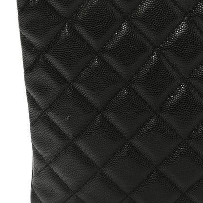 Chanel Caviar Quilted Medium Cosmetic Case Black 7 of 9