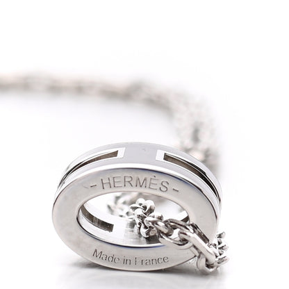 Hermes Lacquered Palladium Mini Pop H Pendant Necklace Black 4 of 7