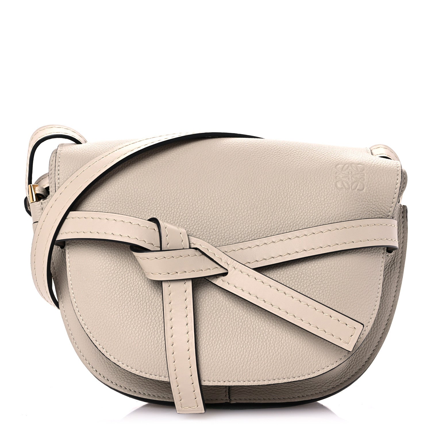 Loewe Grained Calfskin Small Gate Crossbody Bag Light Oat 1 of 9