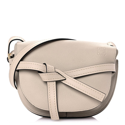 Loewe Grained Calfskin Small Gate Crossbody Bag Light Oat 1 of 9