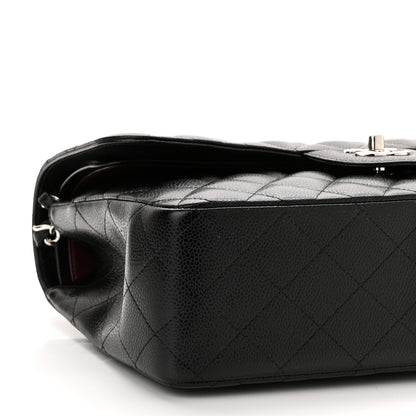 Chanel Caviar Quilted Jumbo Double Flap Black 9 of 11