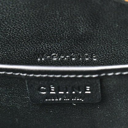 Celine Baby Grained Calfskin Nubuck Tri-Color Nano Luggage Burgundy Wine 6 of 9