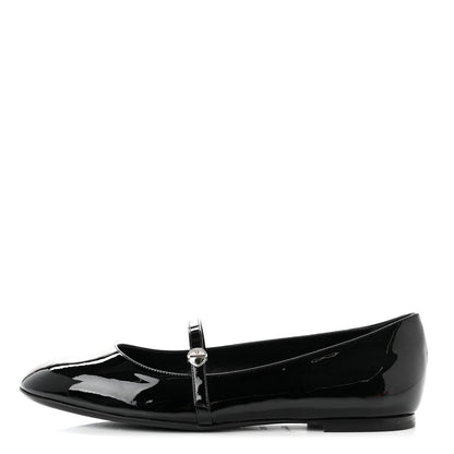Louis Vuitton Patent Uniformes Ballerina Flat 39.5 Black 1 of 8