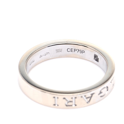 Bulgari 18K White Gold Diamond B.Zero1 Essential Band Ring 57 8 6 of 6