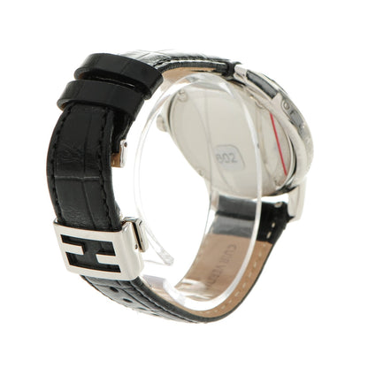 Fendi Stainless Steel Alligator 37mm 2200M Round Loop Quartz Watch Black 8 of 9
