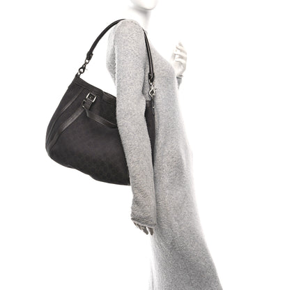 Gucci Monogram Medium Abbey Convertible Tote Dark Brown 2 of 10