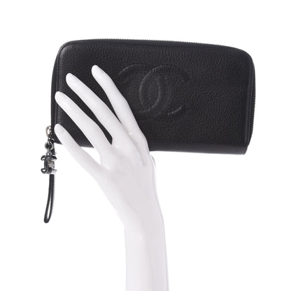 Chanel Calfskin Large Timeless Zip Around Wallet Black 2 of 11