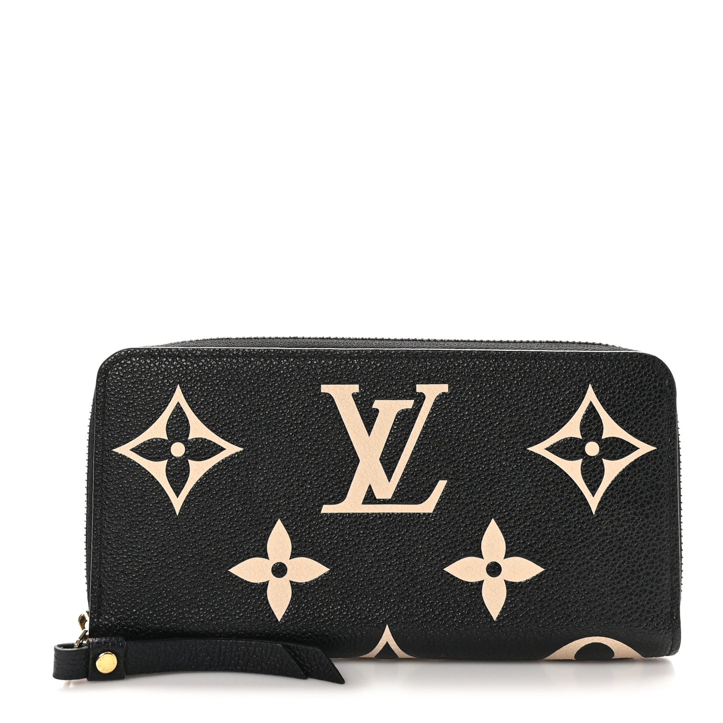 Empreinte Monogram Giant Zippy Wallet Black Beige