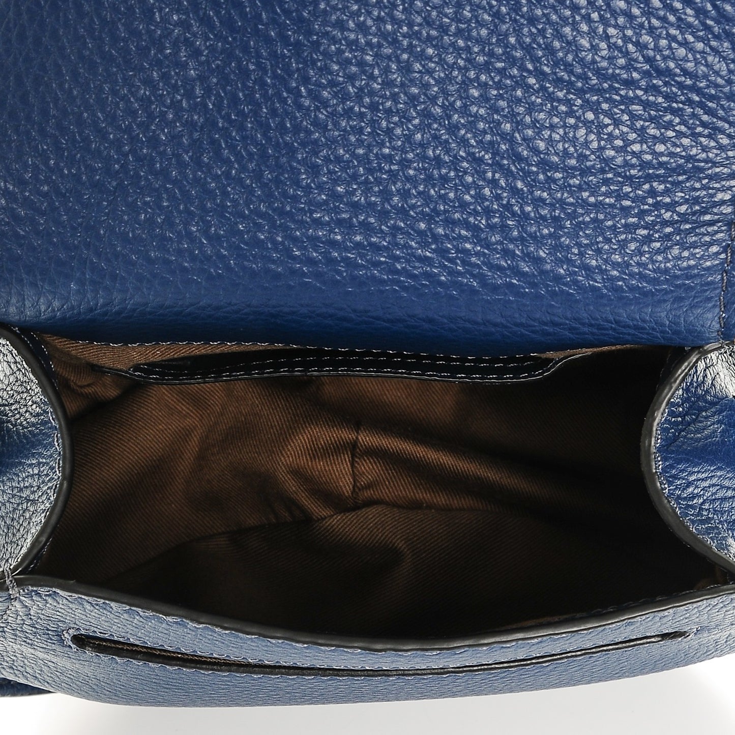 Calfskin Mini Marcie Round Crossbody Bag Royal Navy
