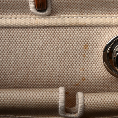 Hermes Toile Vache Calfskin Herbag 30 PM Backpack Natural 13 of 17