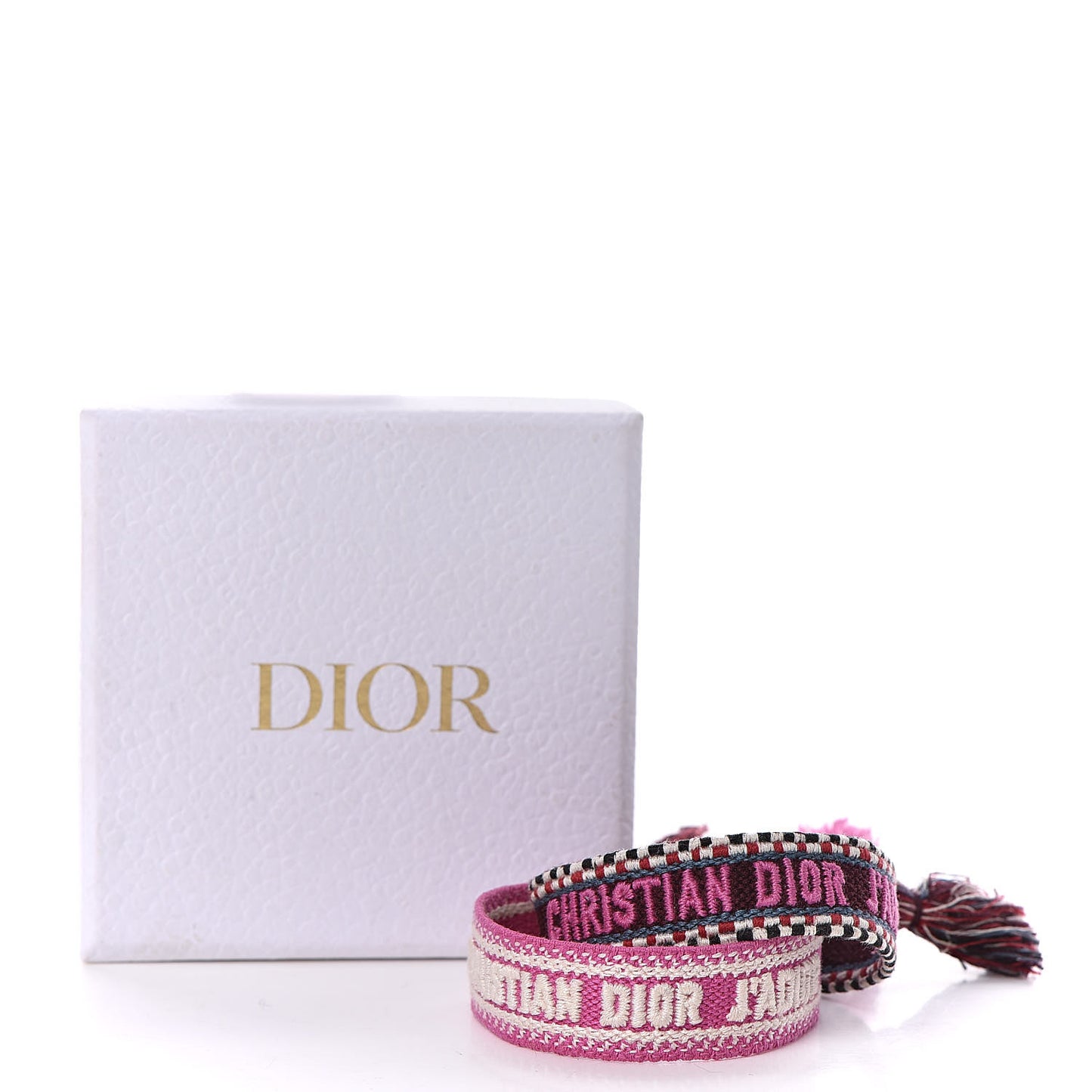 Woven Cotton J'Adior Friendship Bracelet Set Purple Rose