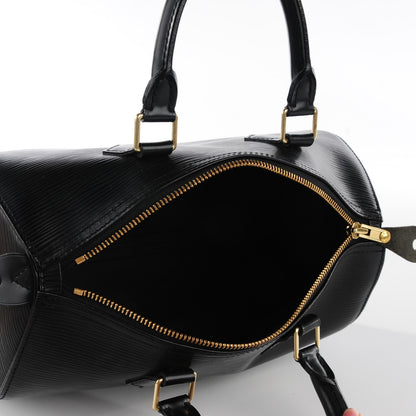 Louis Vuitton Epi Speedy 25 Black 6 of 7