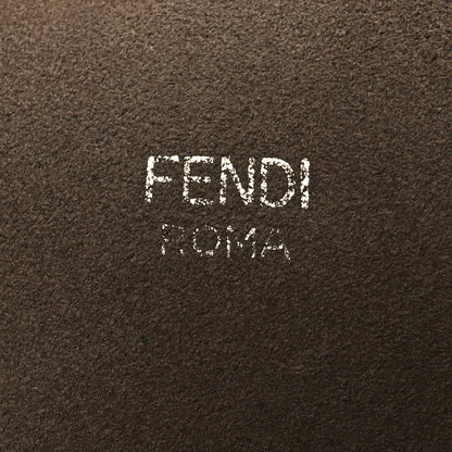 Fendi Vitello Vienna Enamel F is Fendi Shopping Tote Carbone Tobacco 6 of 12