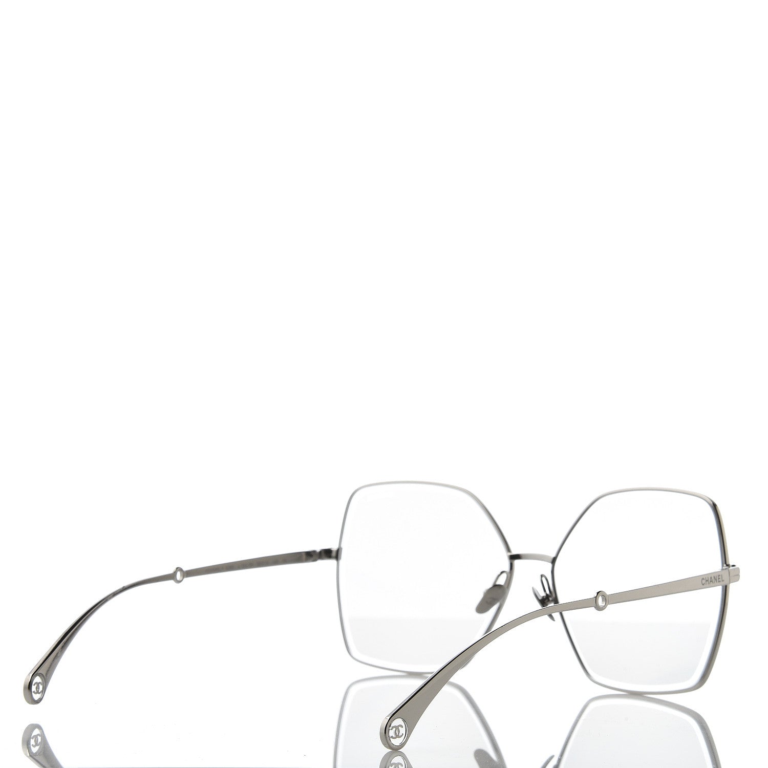 Chanel Butterfly Removable Pearl Chain Sunglasses 4262 Silver 5 of 9