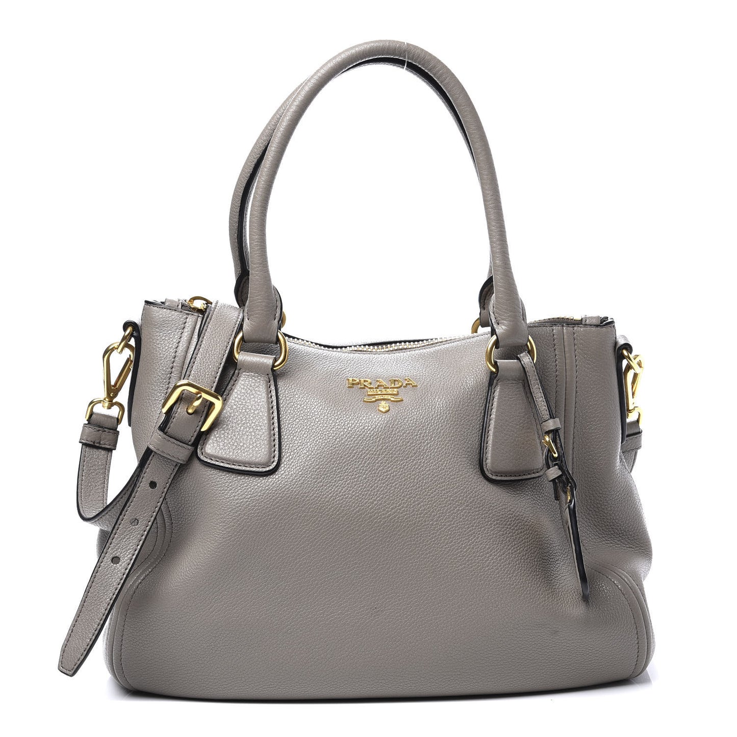 Vitello Phenix Shoulder Bag Argilla