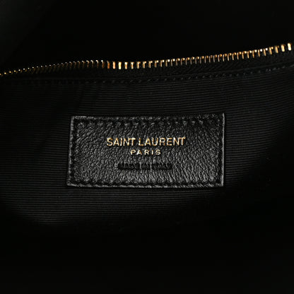Saint Laurent Tweed Lambskin Matelasse Monogram Joe Backpack Black Rosso Multicolor 6 of 10