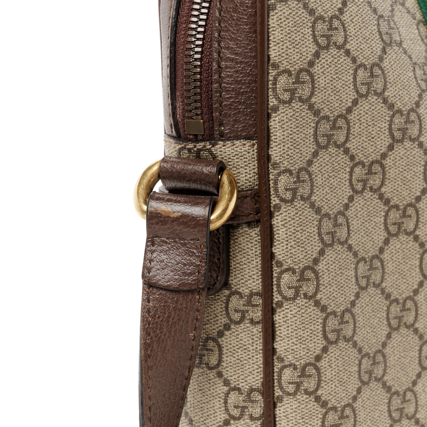 Gucci GG Supreme Monogram Web Small Ophidia Messenger Bag Brown 12 of 12