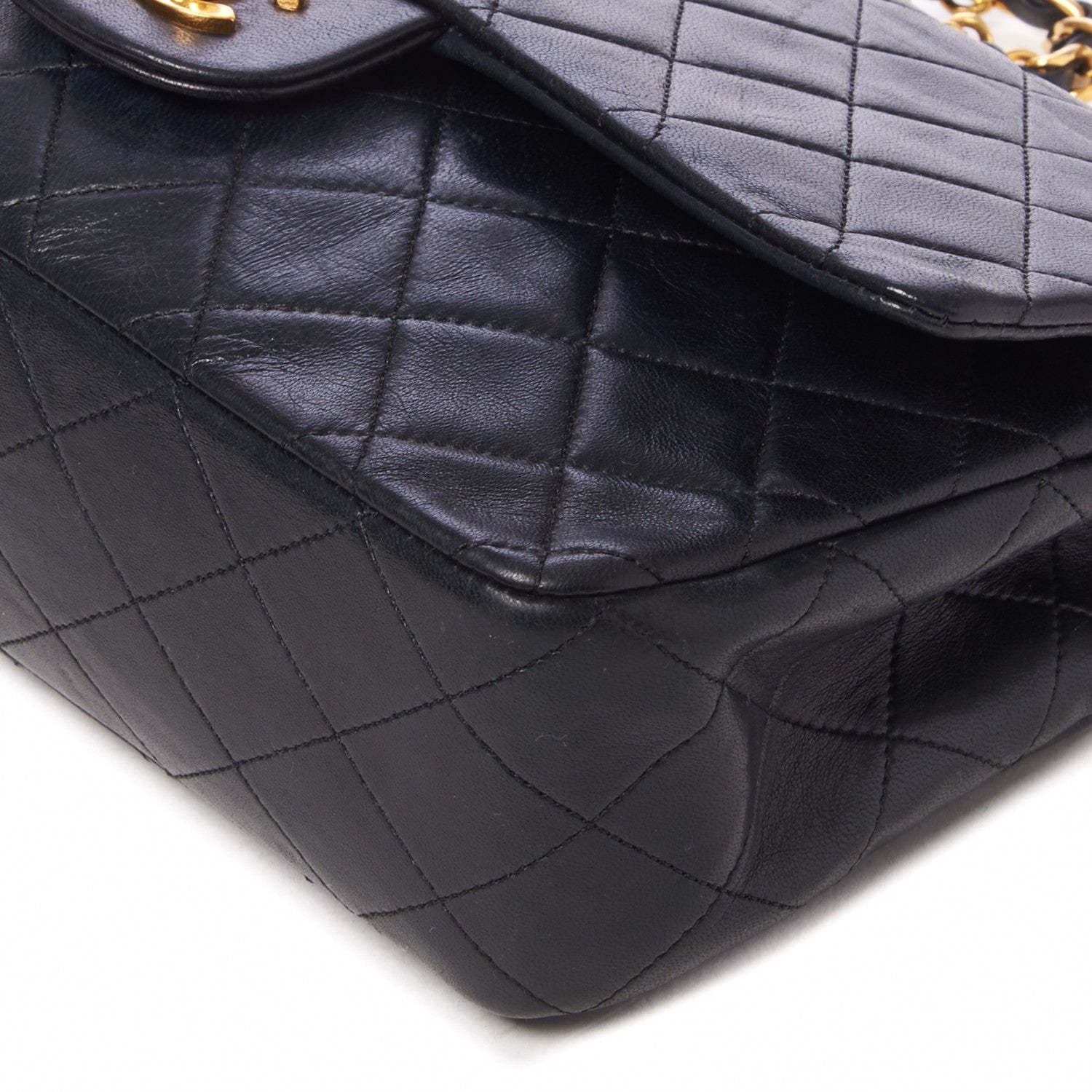 Chanel Lambskin Quilted Medium Double Flap Black 5 of 9