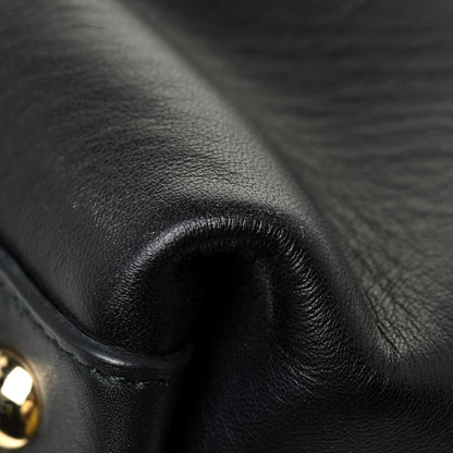 Salvatore Ferragamo Calfskin Large Sookie Satchel Black 13 of 17
