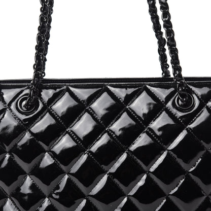 Chanel Patent Quilted Tote Black 11 of 11