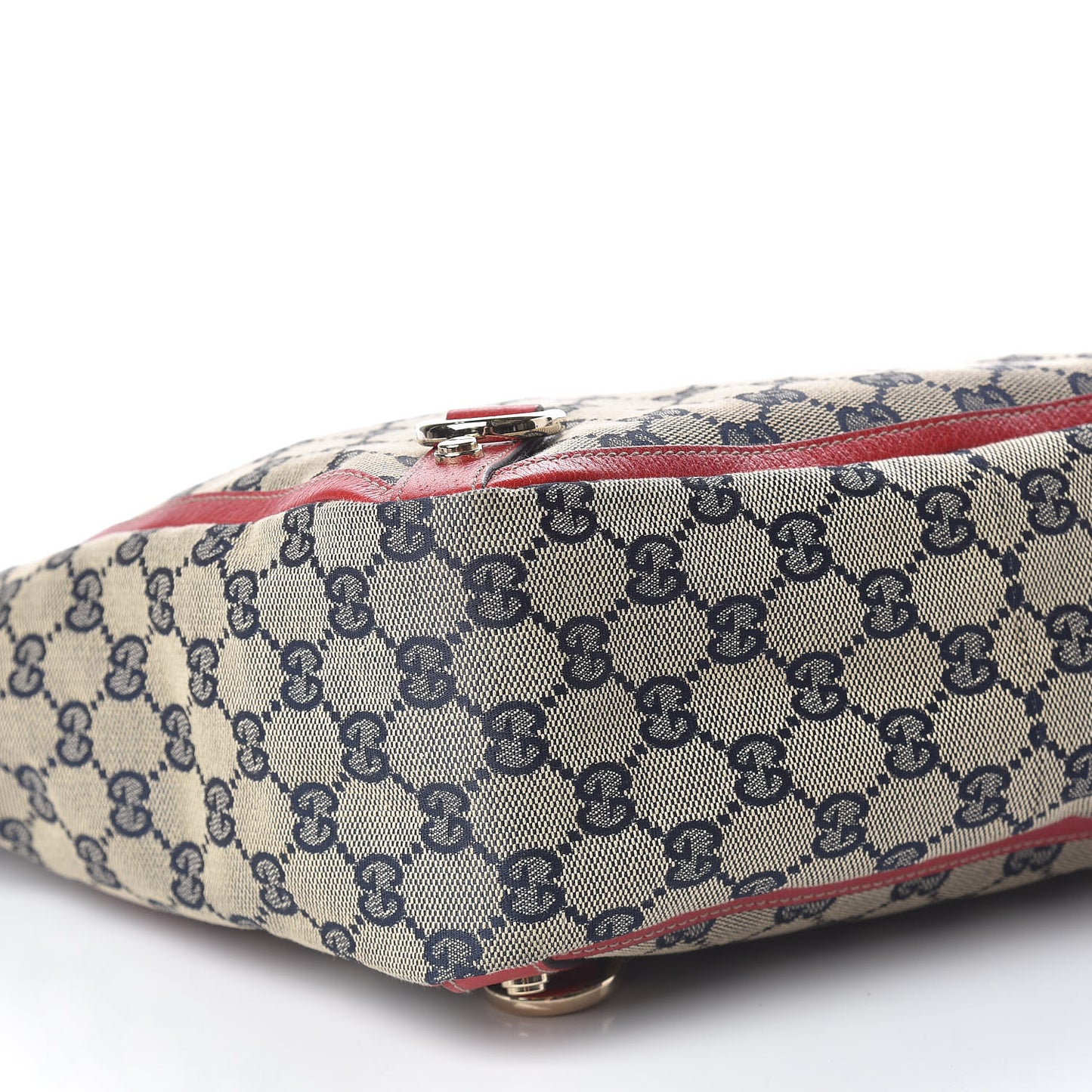 Monogram Abbey Small Tote Navy Red