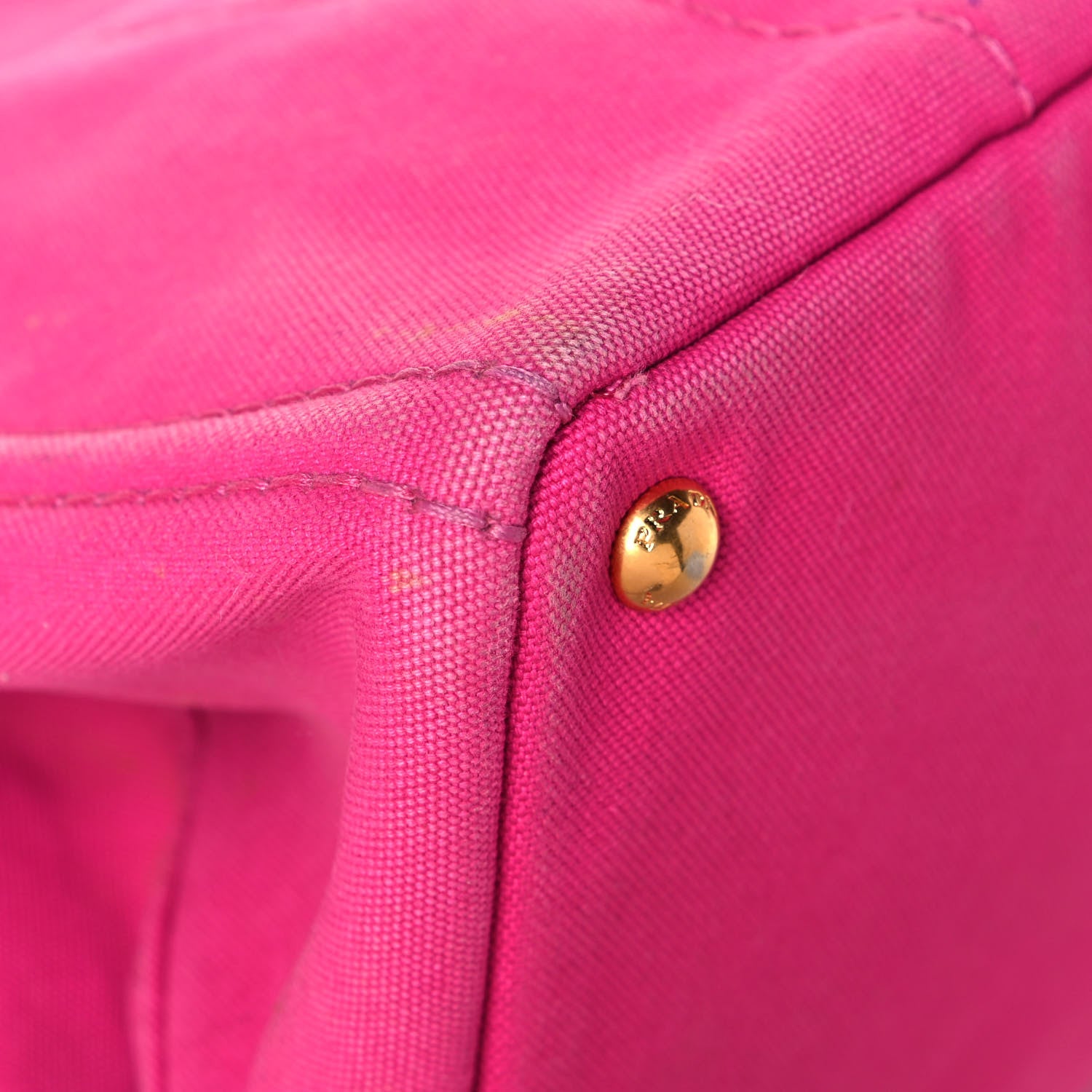 Prada Canapa Logo Shopping Tote Fuxia 10 of 18