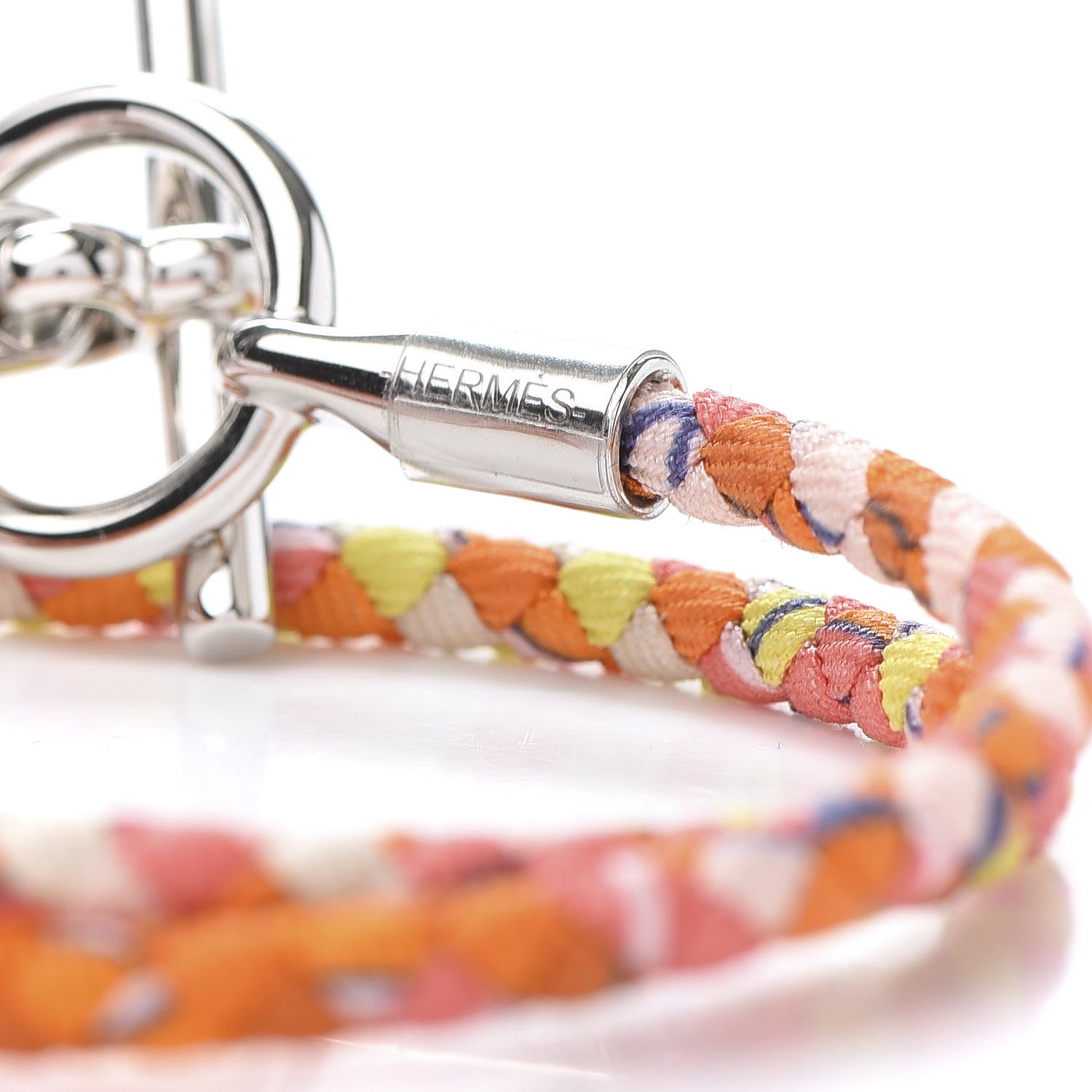 Hermes Silk Glenan Double Tour Bracelet T1 Tropical 4 of 6