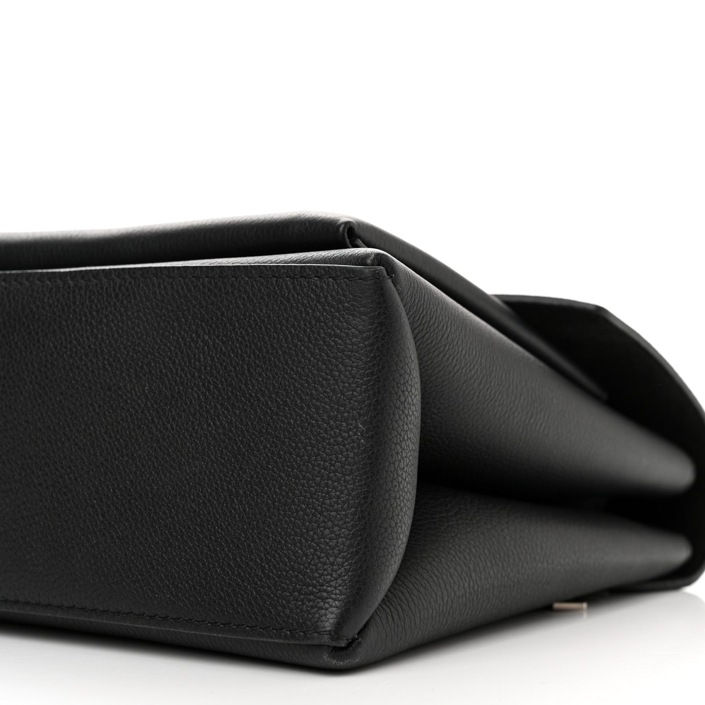 Soft Calfskin My Lockme Top Handle Black