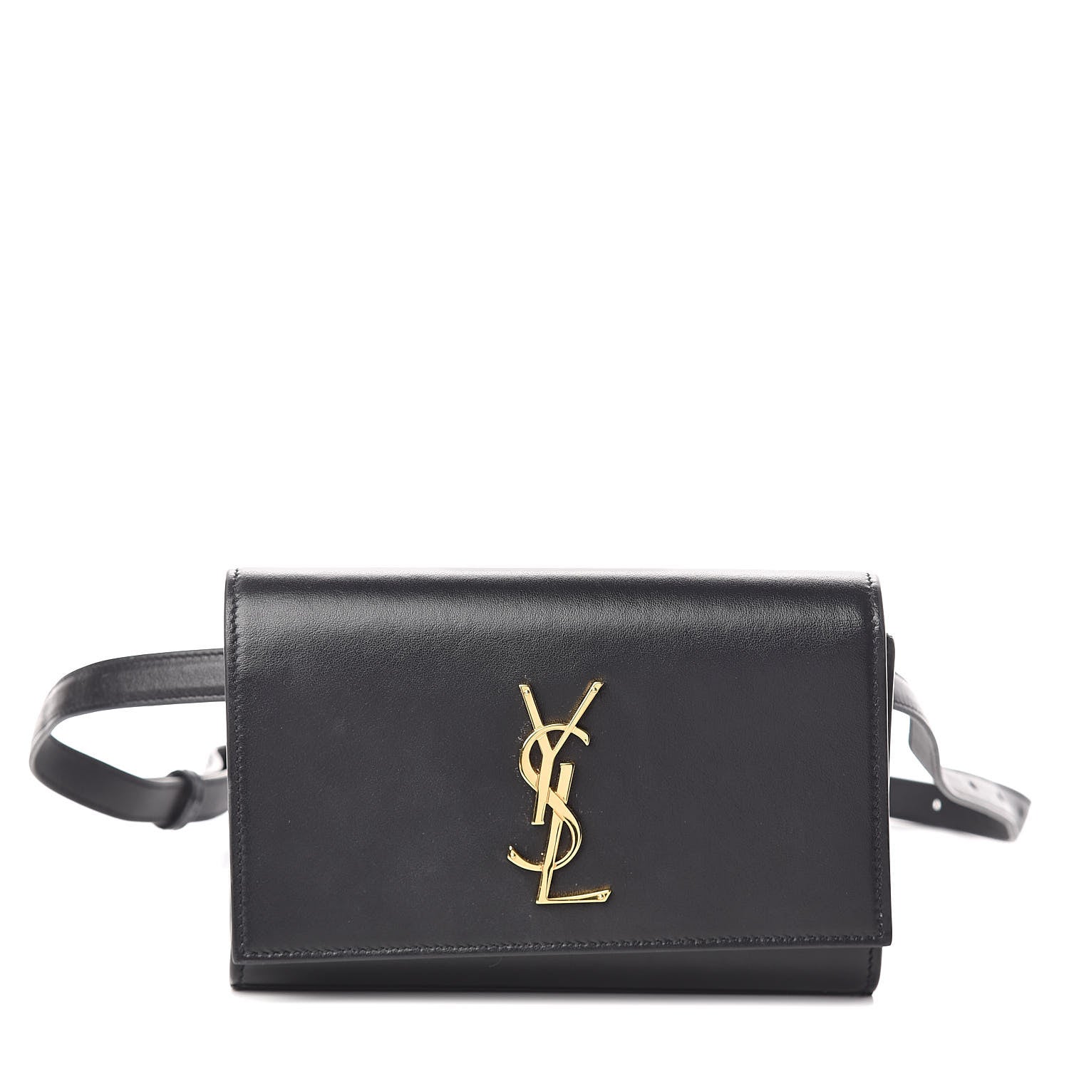 Saint Laurent Smooth Calfskin Monogram Kate Belt Bag Black 1 of 8