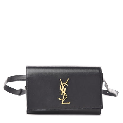 Saint Laurent Smooth Calfskin Monogram Kate Belt Bag Black 1 of 8