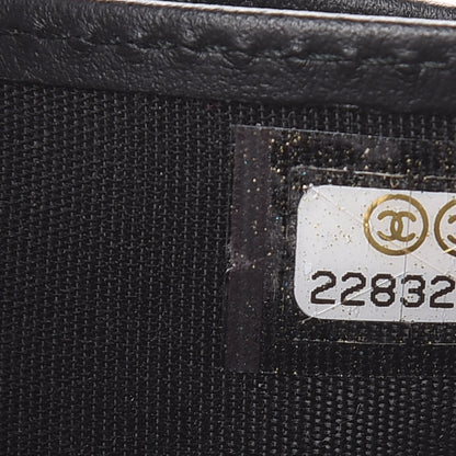 Chanel Calfskin Quilted Compact Boy Wallet Black 8 of 8