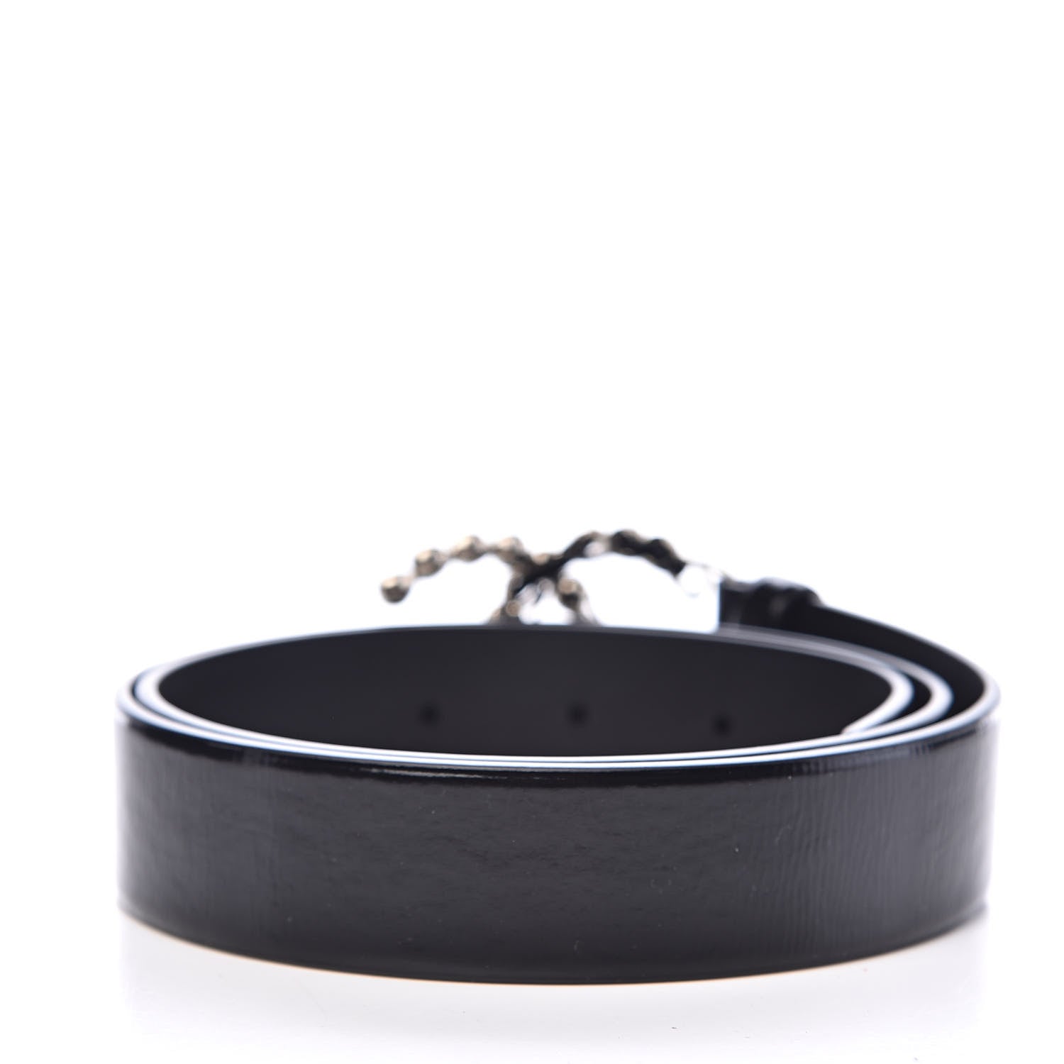 Chanel Calfskin Pearl CC Chain Belt 80 32 Black 3 of 9
